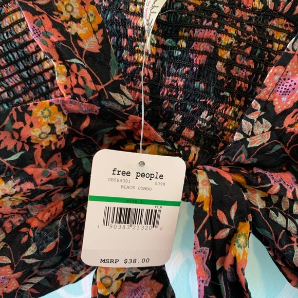 Free People NWT Tie Front Top - Picture 7 of 8